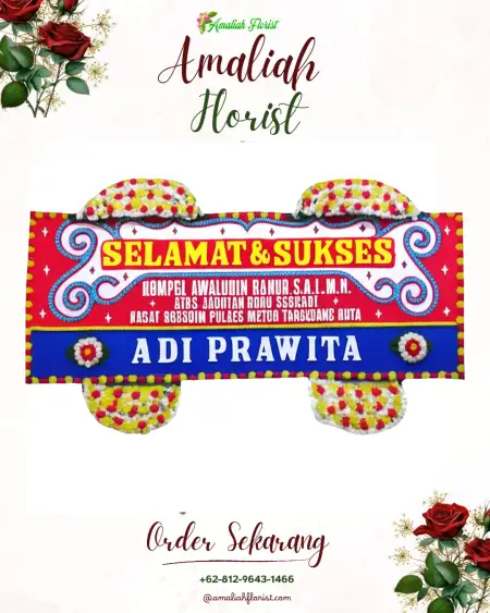 Papan Bunga Ucapan Selamat Gedangrowo